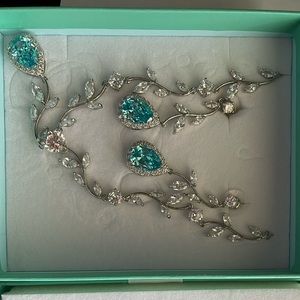 Swarovski light Turquoise Bridal Jewelry set